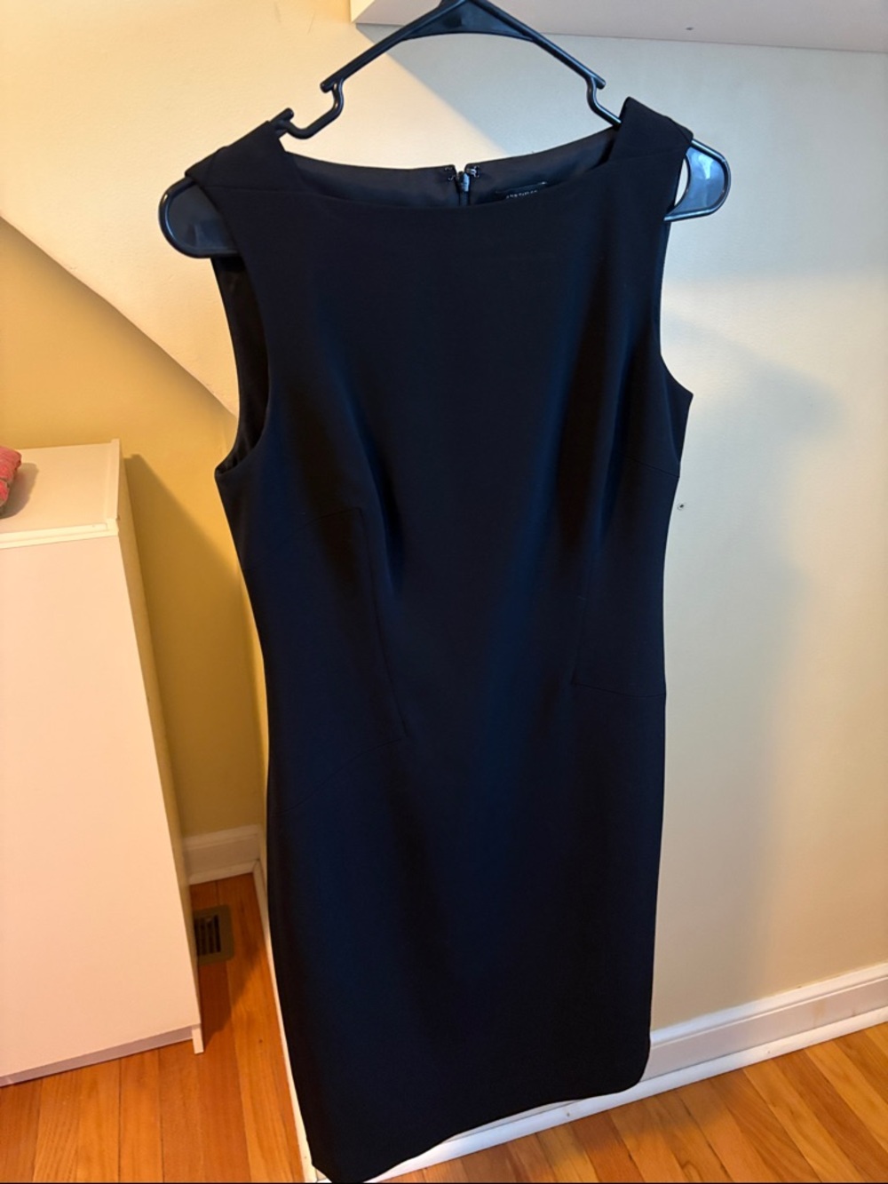 Ann Taylor Black Sleeveless Sheath Dress